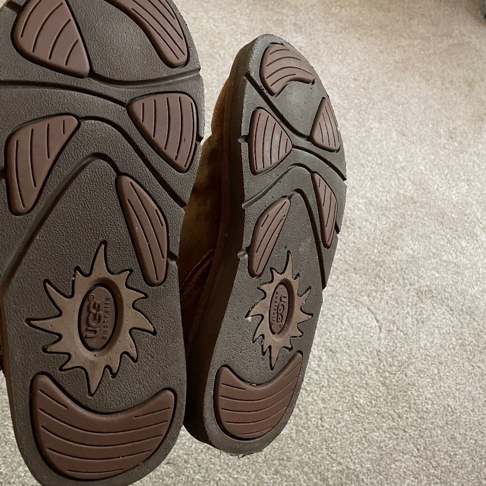 UGG Brown Suede Zip Up Boot Size 8 - Picture 4 of 6